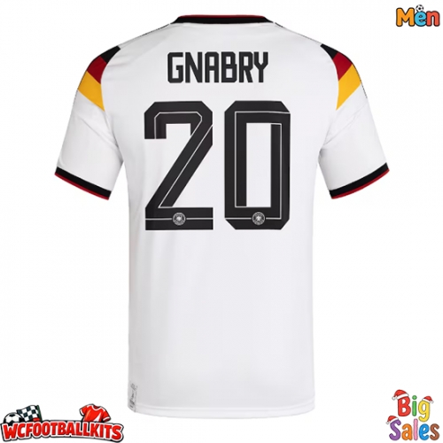 Germany Serge Gnabry #20 Replica Home Stadium Shirt World Cup 2026 Short Sleeve